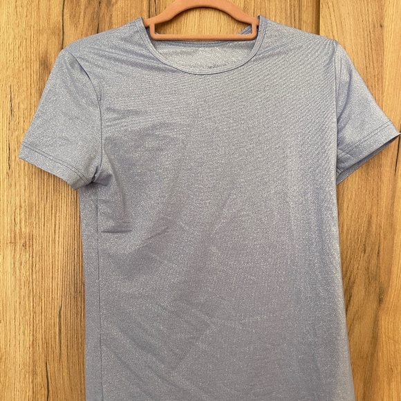 Manstore Blue Metallic Festival Gay Shirt - Picture 1 of 4